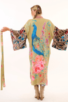 Aratta Fantasy Vintage Olive Peacock Kimono