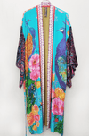 Aratta Fantasy Aqua Peacock Kimono