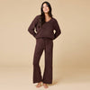 Softies Espresso Marshmallow V-Neck Lounge Set