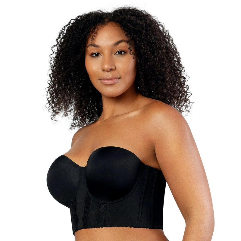 Parfait "Elissa" UW Black Bustier (B-H) - Lion's Lair Boutique - 32, 34, 36, 38, 40, 42, 44, BUS, C, continuity, D, DD, E, F, FF, G, GG, H, lingerie, Parfait, seamless, Strapless - Parfait