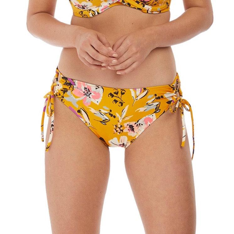 Fantasie "Florida Keys" Strappy Mid Rise Brief - Lion's Lair Boutique - Bottom, Fantasie, Fashion, L, MDX, MID, Pattern, SALE, Swimwear, Warehouse, XL - Fantasie