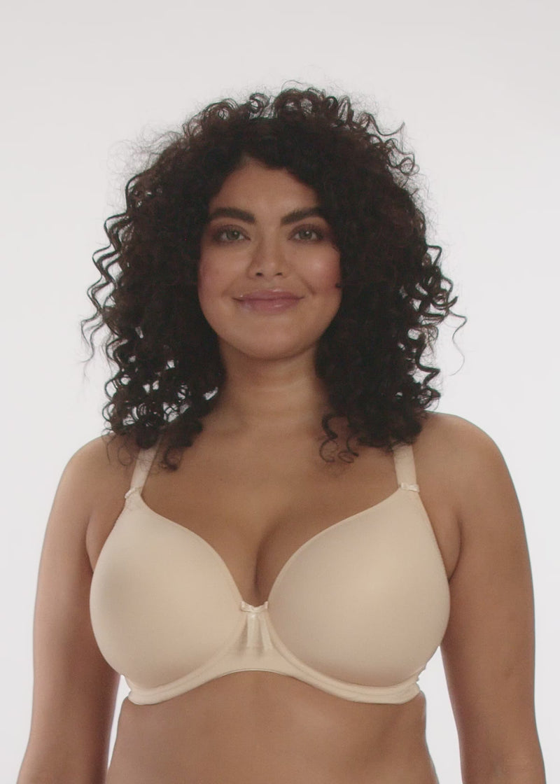 Elomi "Bijou" Sand UW Moulded T-Shirt Bra (E-H)