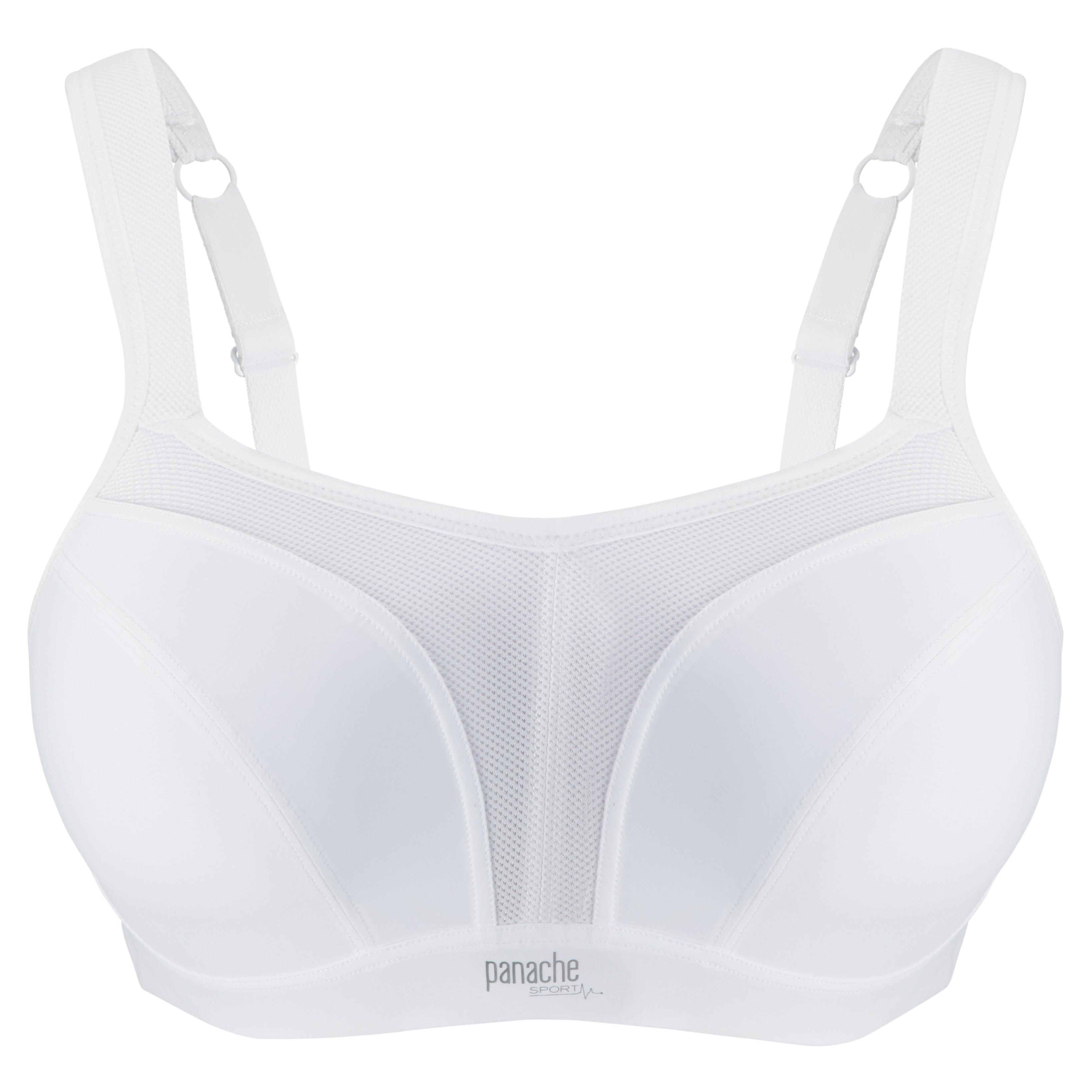 Panache White Wired Sports Bra (B-J) – Lion's Lair Boutique