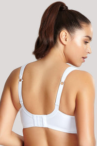 Panache White Wired Sports Bra - Lion's Lair Boutique - 28, 30, 32, 34, 36, 38, 40, B, C, continuity, D, DD, E, F, FF, G, GG, H, HH, J, lingerie, Panache, Sport, SPX - Panache