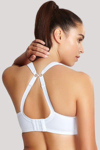 Panache White Wired Sports Bra - Lion's Lair Boutique - 28, 30, 32, 34, 36, 38, 40, B, C, continuity, D, DD, E, F, FF, G, GG, H, HH, J, lingerie, Panache, Sport, SPX - Panache