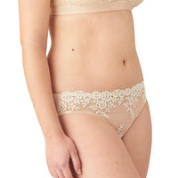 Wacoal "Embrace Lace" Sand Bikini - Lion's Lair Boutique - continuity, Embrace Lace, L, lingerie, M, PNT, S, Wacoal, XL - Wacoal