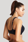 Panache Black Non Wired Sports Bra - Lion's Lair Boutique - 28, 30, 32, 34, 36, 38, 40, B, C, continuity, D, DD, E, F, FF, G, GG, H, HH, J, lingerie, Panache, Sport, SPS, wireless - Panache