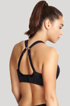 Panache Black Non Wired Sports Bra - Lion's Lair Boutique - 28, 30, 32, 34, 36, 38, 40, B, C, continuity, D, DD, E, F, FF, G, GG, H, HH, J, lingerie, Panache, Sport, SPS, wireless - Panache