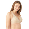 Wacoal "Embrace Lace" Sand Wire Free Bralette - Lion's Lair Boutique - 30, 32, 34, 36, 38, 40, 42, B, C, continuity, D, DD, E, Embrace Lace, F, LET, lingerie, Wacoal, wireless - Wacoal