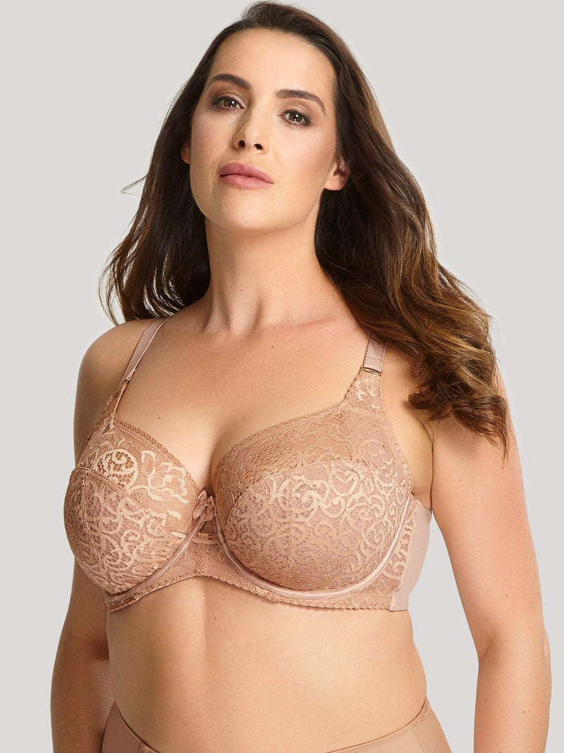 Sculptresse "Estel" Honey UW Full Cup Bra - Lion's Lair Boutique - 34, 36, 38, 40, 42, 44, 46, BR3, continuity, D, DD, E, Estel, F, FF, full cup, G, GG, H, HH, J, JJ, K, lingerie, Sculptresse - Sculptresse