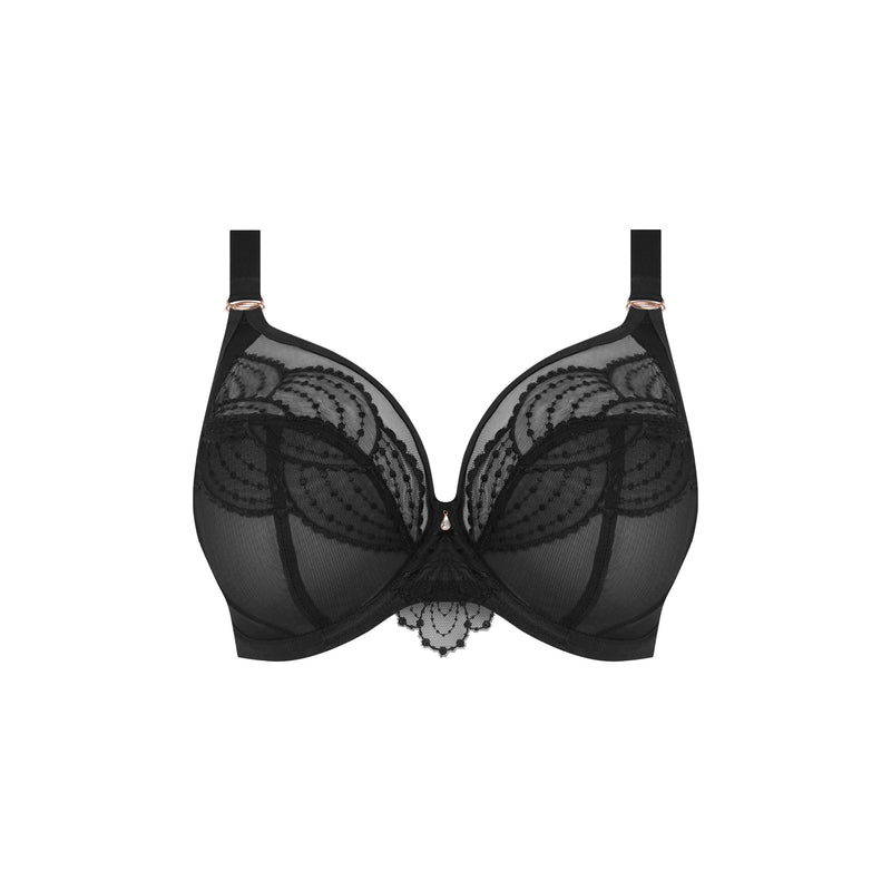 Elomi "Priya" Black UW Plunge Bra - Lion's Lair Boutique