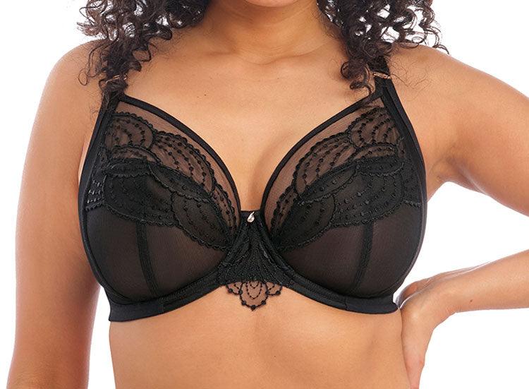 Elomi "Priya" Black UW Plunge Bra - Lion's Lair Boutique