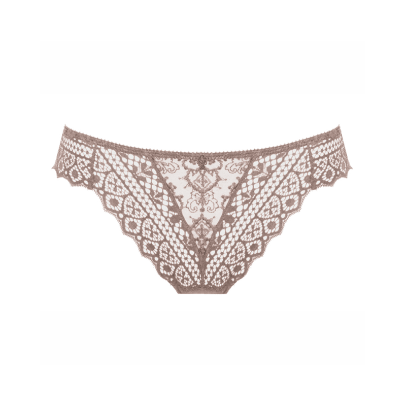 Empreinte "Cassiopee" Rose Sauvage Thong - Lion's Lair Boutique - Cassiopee, continuity, Empreinte, L, lingerie, M, S, THG, XL, XS, XXS - Empreinte