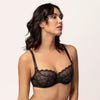 Empreinte "Romy" Réglisse UW Low-Necked Bra - Lion's Lair Boutique - 30, 32, 34, 36, 38, 40, 42, BRB, C, continuity, D, E, Empreinte, F, G, lingerie, Romy - Empreinte