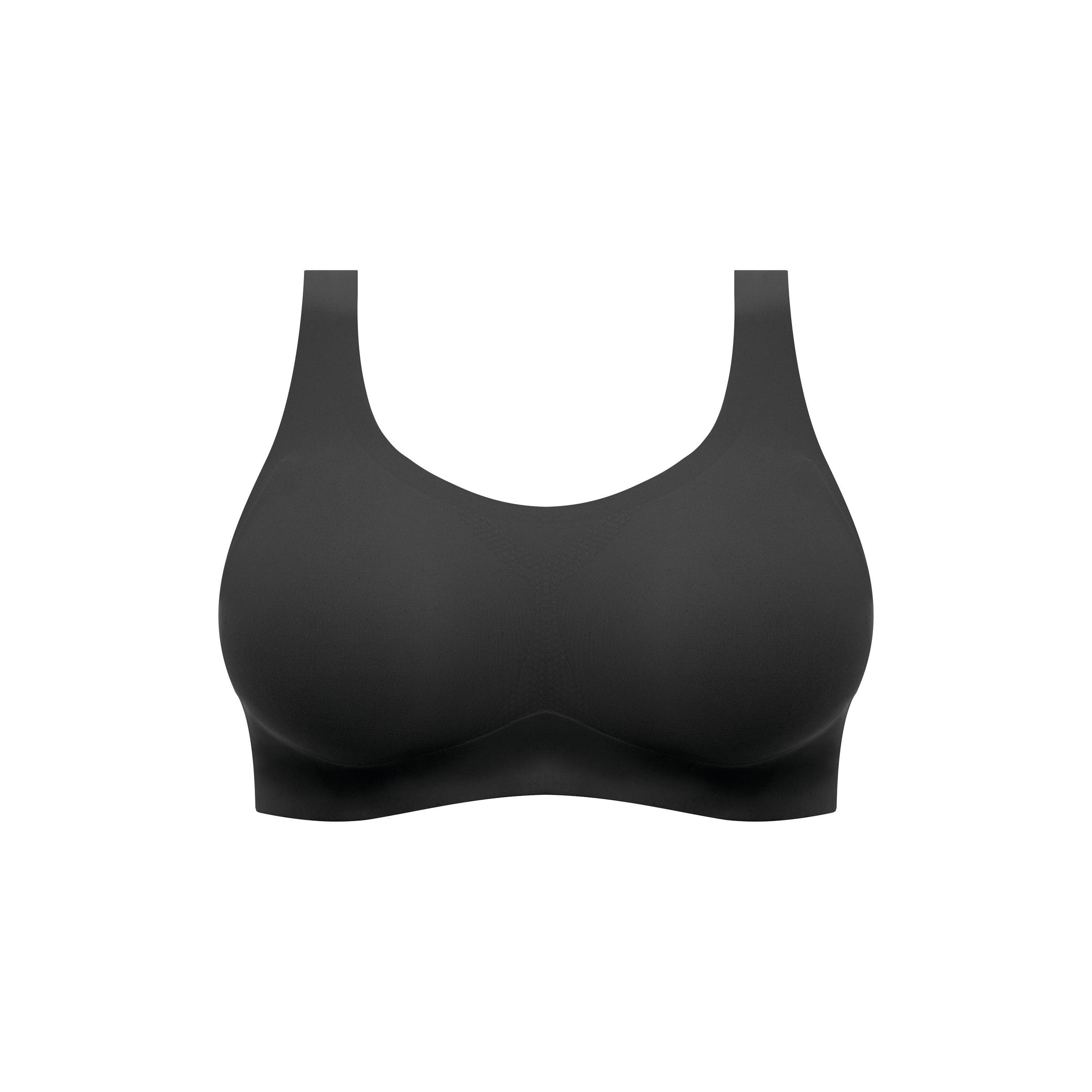 Fantasie "Smoothease" Black Non Wired Bralette - Lion's Lair Boutique - 30, 32, 34, 36, 38, ALT, continuity, D, DD, E, F, Fantasie, FF, G, L, lingerie, LTS, M, S, seamless, wireless, XL, XS - Fantasie