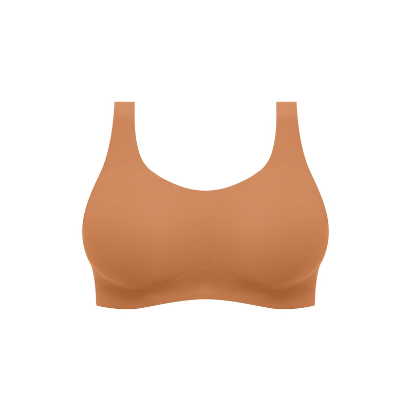 Fantasie "Smoothease" Cinnamon Non Wired Bralette - Lion's Lair Boutique - 30, 32, 34, 36, 38, ALT, continuity, D, DD, E, F, Fantasie, FF, G, L, lingerie, LTS, M, S, seamless, wireless, XL, XS - Fantasie