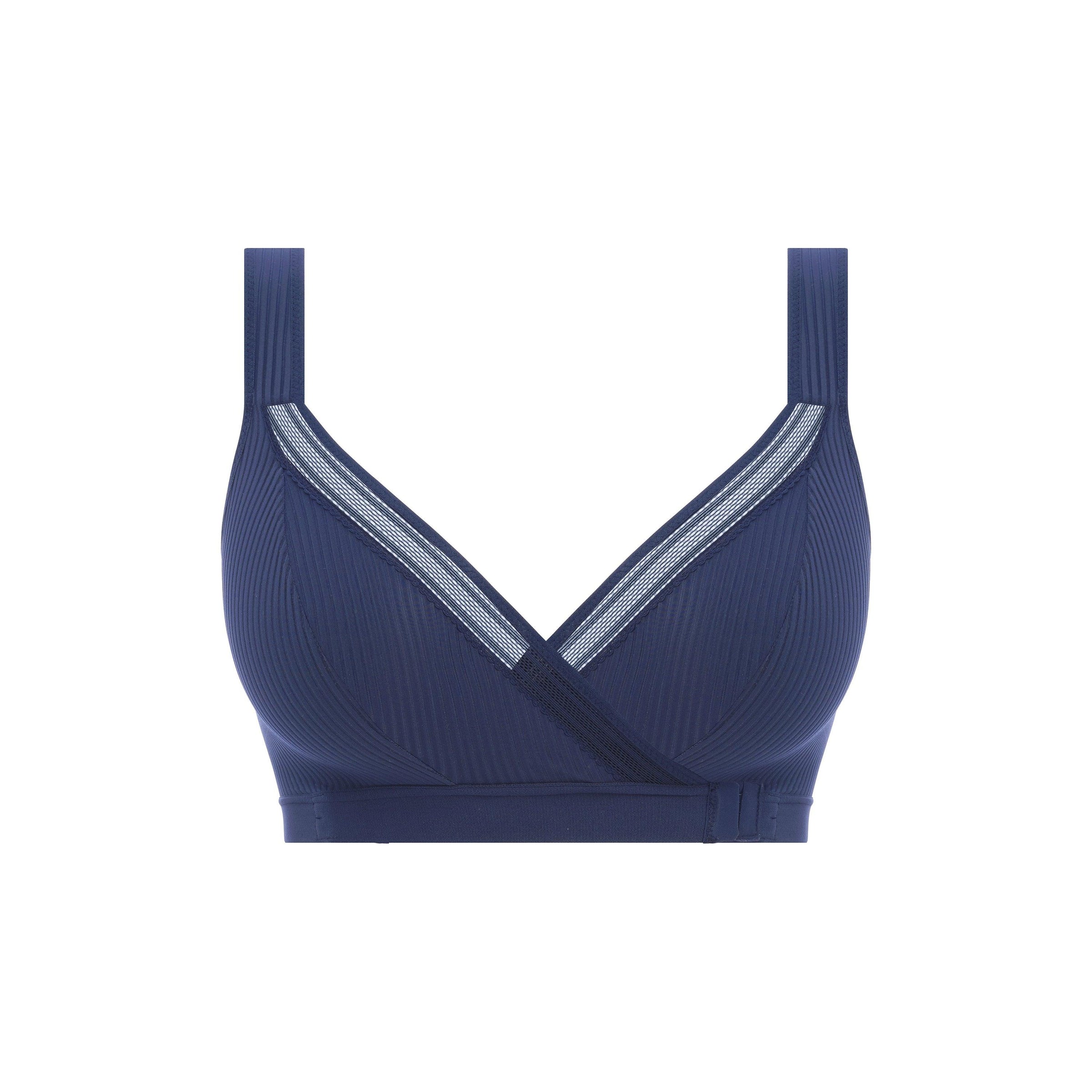 Fantasie "Fusion" Navy Leisure Bra - Lion's Lair Boutique - 30, 32, 34, 36, 38, continuity, D, DD, E, F, Fantasie, FF, Fusion, G, L, lingerie, M, S, wireless, XL, XS - Fantasie