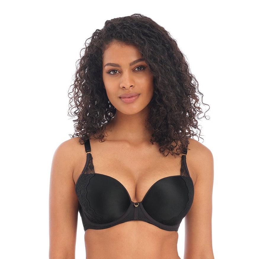 Freya Temptress Black UW Moulded Plunge T-Shirt Bra (C-GG) – Lion's Lair  Boutique