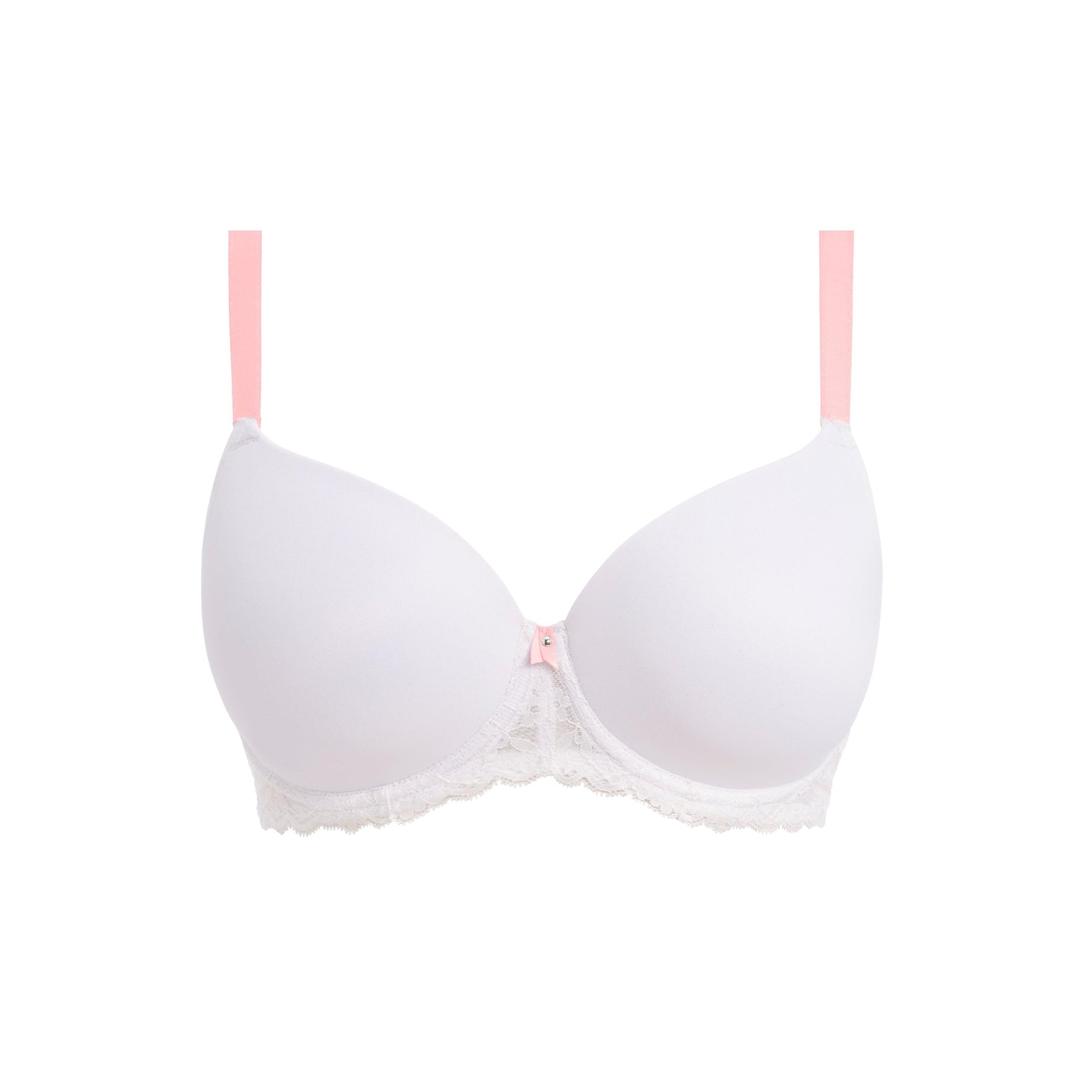 Freya Offbeat White UW Moulded Demi T-Shirt Bra (C-HH)