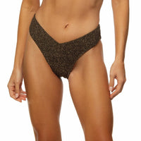 Guria Black Lurex Reversible V Front Classic Bottom