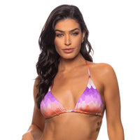 Guria "Sunset" Reversible Triangle Top - Lion's Lair Boutique - ALT, Bikini, Fashion, FEB 2023, Guria, L, M, Pattern, Reversible, S, Solid, Swimwear, Top, Triangle, TRV, XL, XS - Guria