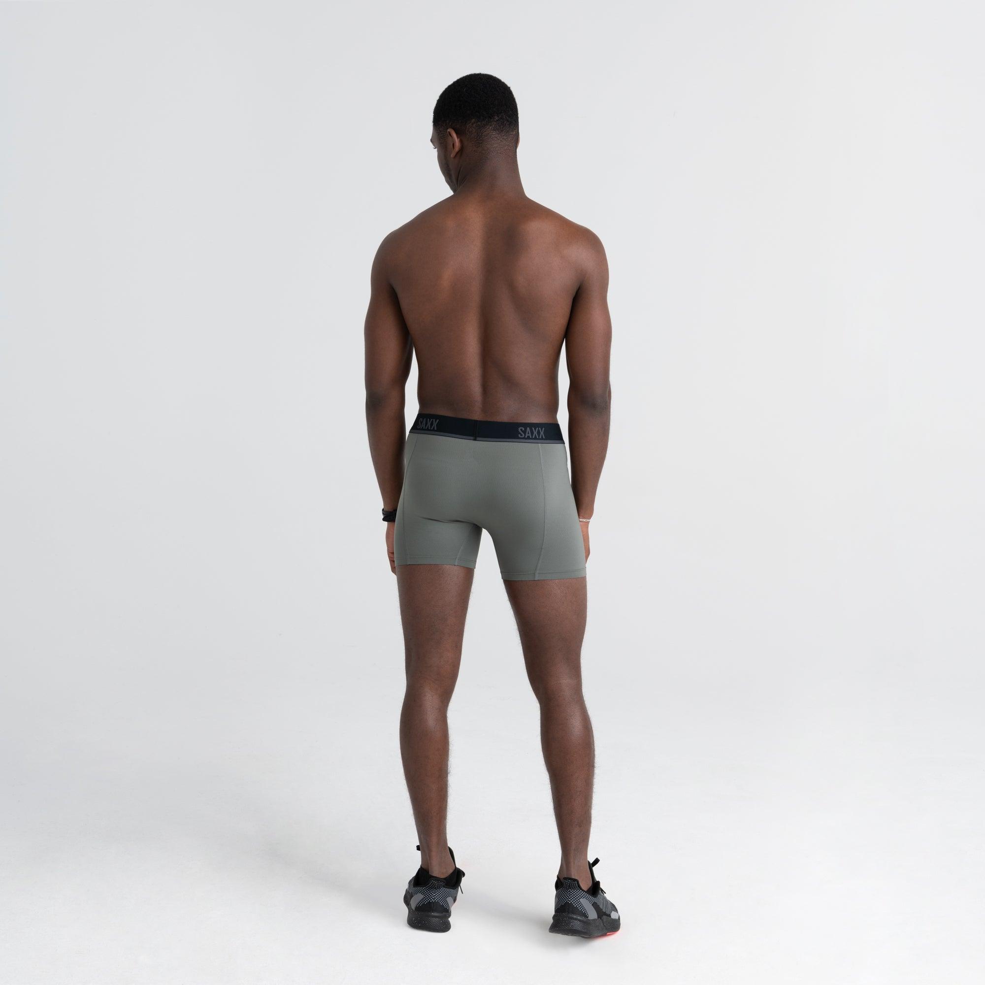 Saxx Kinetic HD Light-Compression Cargo Grey Mesh Boxer Brief