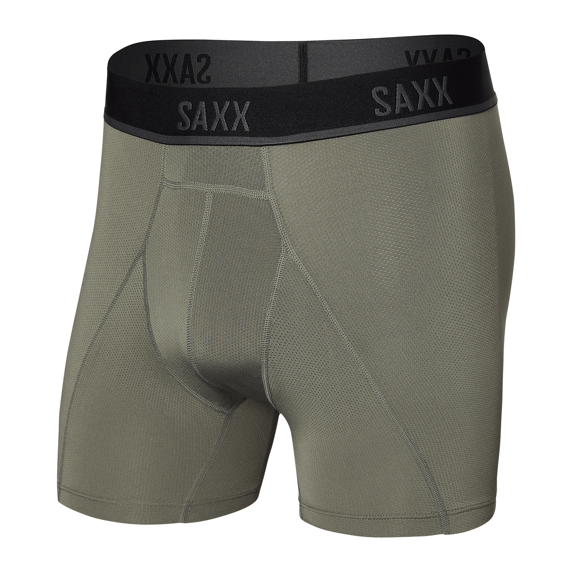 Saxx Kinetic HD Light-Compression Cargo Grey Mesh Boxer Brief