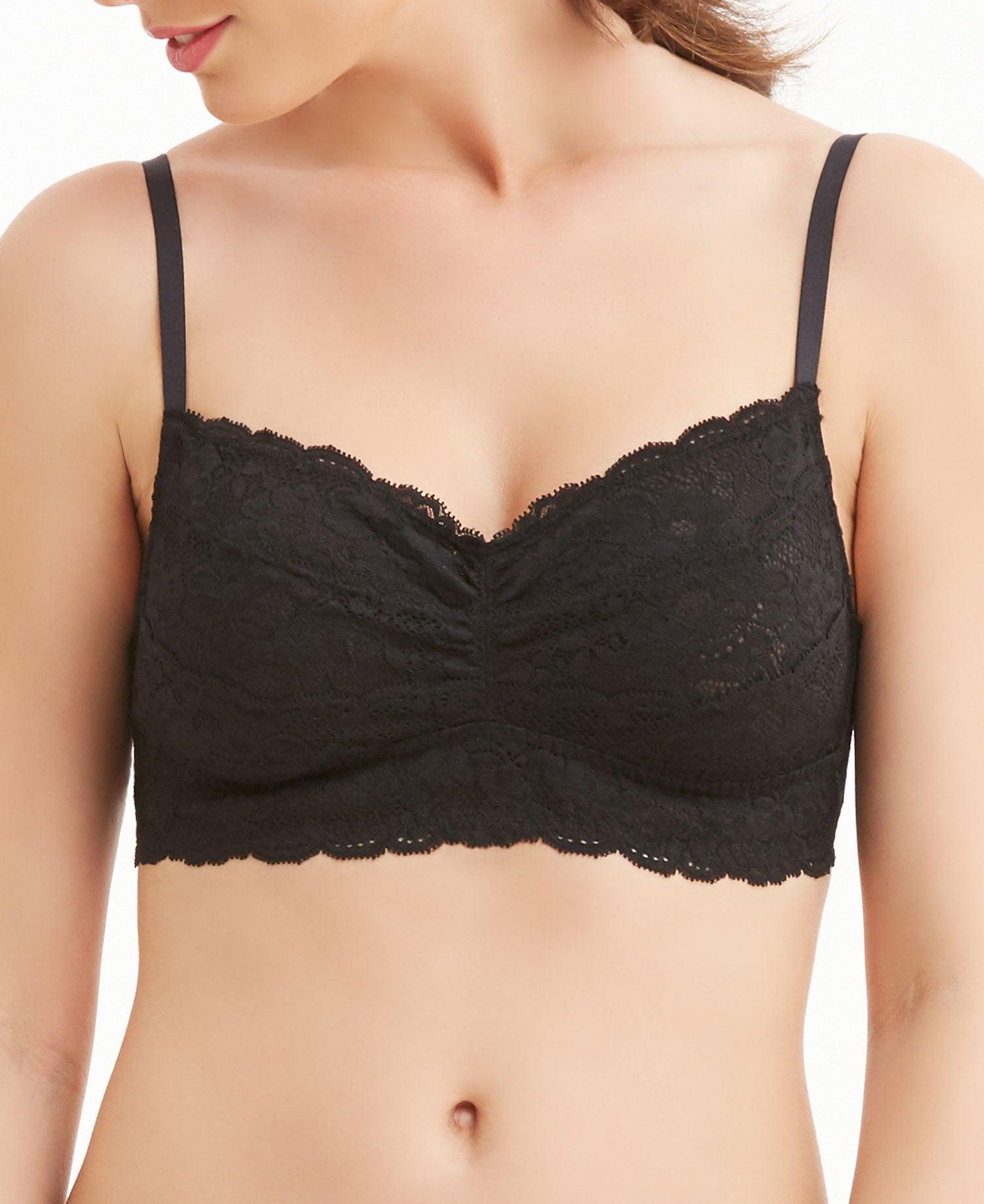 forretning Invitere jazz Montelle Black Cup-Sized Lace Bralette – Lion's Lair Boutique