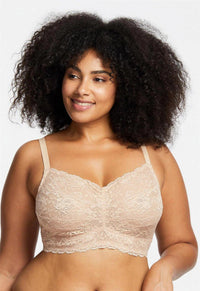 Montelle Almond Spice Cup-Sized Lace Bralette (B-I) – Lion's Lair