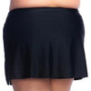 Maxine Black Solid Wide Band Skort Bottom - Lion's Lair Boutique - 1X, 2X, Black, Bottom, continuity, L, M, Maxine, S, Solid, Swimwear, XL - Maxine