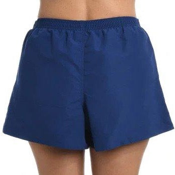Maxine Navy Solid Woven Board Short - Lion's Lair Boutique - 1X, 2X, Bottom, BRD, continuity, L, M, Maxine, Navy, Solid, Swimwear, XL - Maxine