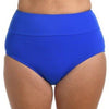 Maxine Cobalt Royal Blue Solid Wide Band Full Pant Bikini Bottom - Lion's Lair Boutique - 1X, 2X, Bottom, continuity, HIW, HWB, L, M, Maxine, Royal Blue, S, Solid, Swimwear, XL - Maxine