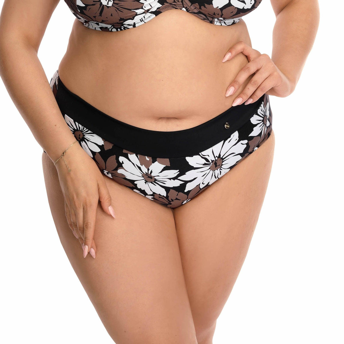 Nessa "Palermo" Banded Waist Full Bottoms - Lion's Lair Boutique - 2X, 3X, ALT, Black, Bottom, Fashion, HIW, L, M, MAR 2023, Nessa, Pattern, polish, Swimwear, XL - Nessa