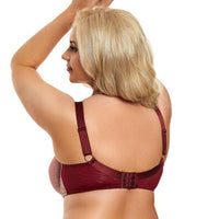 Nessa "Molly" UW Claret Balcony Bra - Lion's Lair Boutique - 30, 32, 34, 36, 38, 40, 42, balcony, BRB, E, F, Fashion, FF, G, GG, H, HH, J, Jan 2023, JJ, K, KK, L, lingerie, LL, polish - Nessa