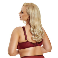 Nessa "Valentyna" Strappy Balcony Bra (E-J) - Lion's Lair Boutique - 30, 32, 34, 36, 38, 40, balcony, BRB, deep cup, E, F, Fashion, FF, G, GG, H, HH, J, lingerie, Nessa, NOV 2021, polish - Nessa