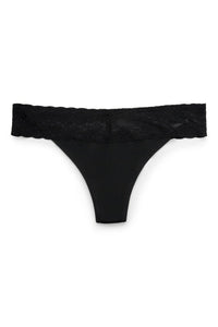 Natori "Bliss Perfection" Black One Size Thong - Lion's Lair Boutique - Bliss, continuity, L, lingerie, M, Natori, S, THG - Natori