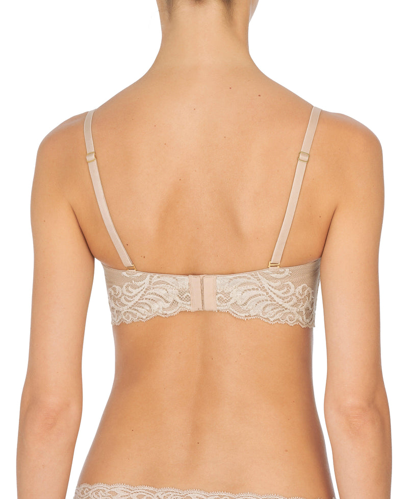 Natori "Feathers" UW Strapless Plunge Multi-way Bra - Lion's Lair Boutique - 32, 34, 36, B, BNS, C, continuity, D, DD, E, Feathers, lingerie, Natori, plunge, Strapless - Natori