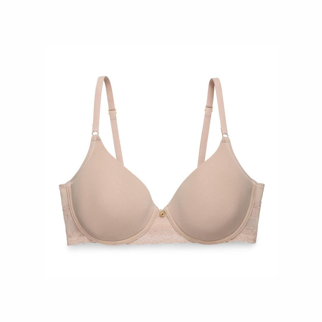 Natori Women's Flora Contour Underwire Bra - Floral Lace Demi Bra With Lightweight Padding