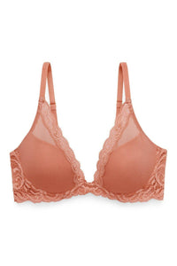 Natori "Feathers" Frose UW Contour Plunge Bra - Lion's Lair Boutique - 30, 32, 34, 36, 38, B, BRV, C, continuity, D, DD, E, F, Feathers, lingerie, Natori, plunge - Natori