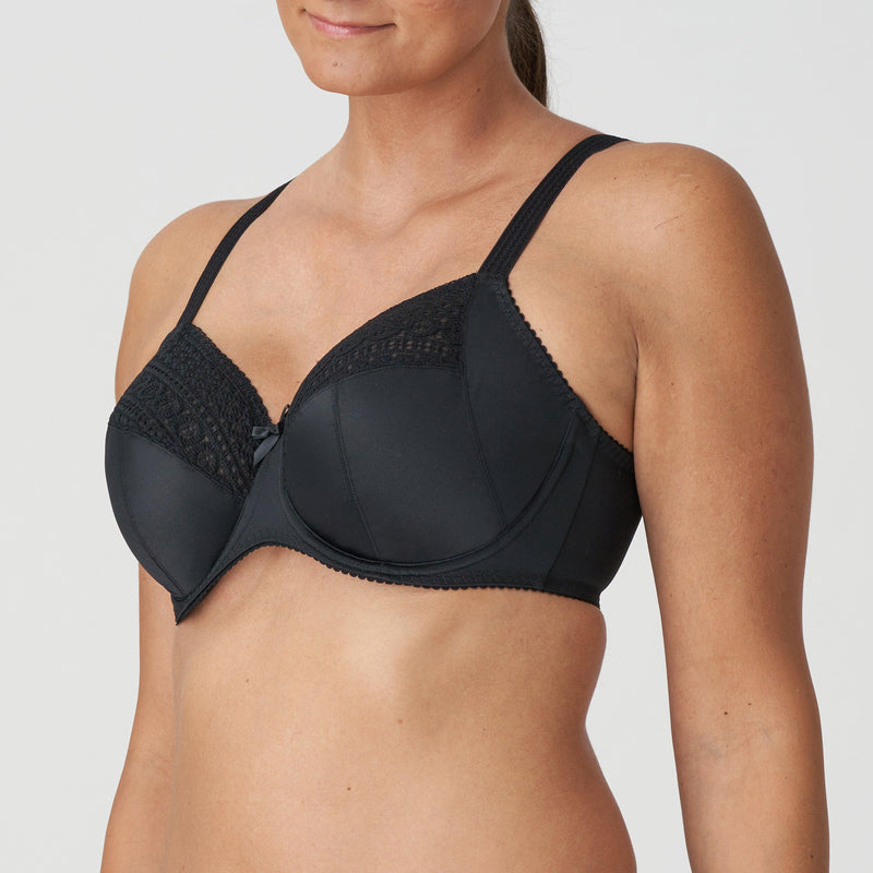 Prima Donna "Montara" Black UW Full Cup Bra (C-H) - Lion's Lair Boutique - 32, 34, 36, 38, 40, 42, 44, 46, 48, 50, ALT, BR4, C, continuity, D, deep cup, E, F, full cup, G, H, I, J, K, L Cup, lingerie, M Cup, MAR 2023, Prima Donna - Prima Donna