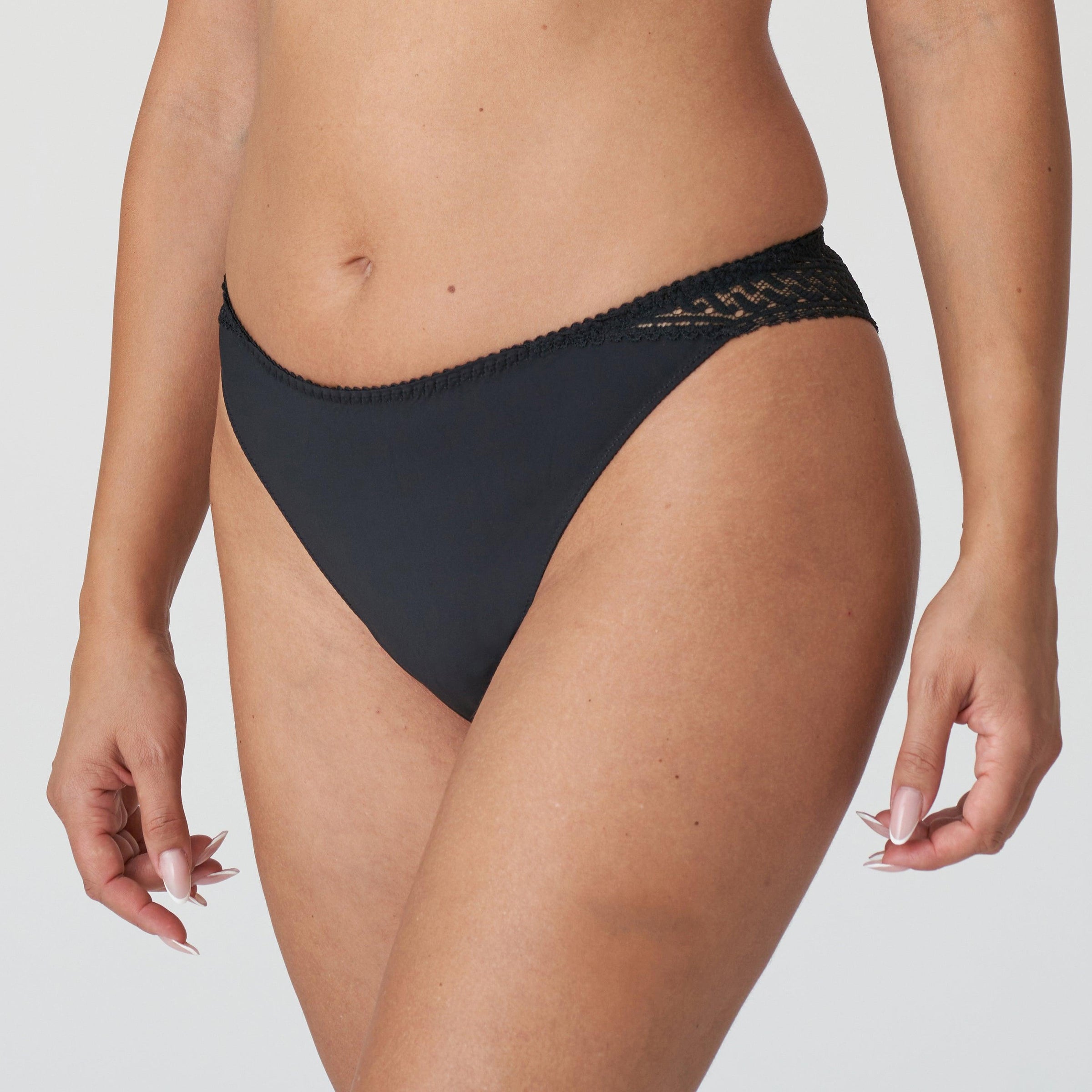 Prima Donna "Montara" Black Thong - Lion's Lair Boutique - 2X, continuity, L, lingerie, M, MAR 2023, Prima Donna, S, THG, XL, XS - Prima Donna