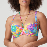 Prima Donna "Sazan" UW Padded Strapless Bikini Top - Lion's Lair Boutique - 32, 34, 36, 38, 40, Bikini, BND, C, Convertible, D, E, F, Fashion, FEB 2023, G, Pattern, Prima Donna, Strapless, Swimwear, Top, UW - Prima Donna