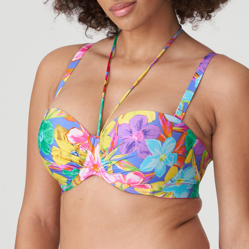 Prima Donna "Sazan" UW Padded Strapless Bikini Top - Lion's Lair Boutique - 32, 34, 36, 38, 40, Bikini, BND, C, Convertible, D, E, F, Fashion, FEB 2023, G, Pattern, Prima Donna, Strapless, Swimwear, Top, UW - Prima Donna