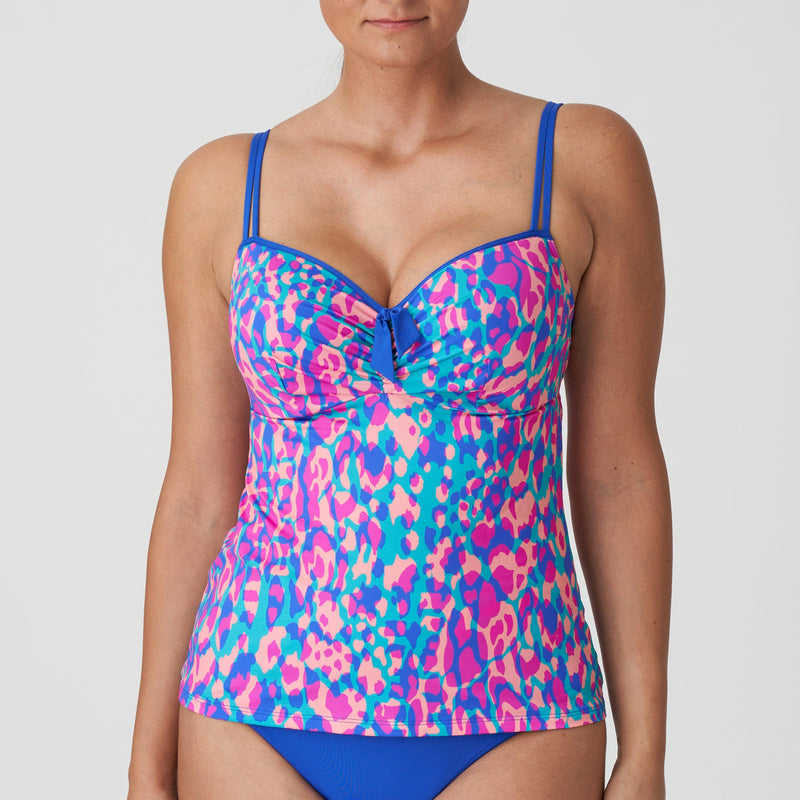 Prima Donna "Karpen" UW Padded Full Cup Tankini - Lion's Lair Boutique - 34, 36, 38, 40, C, D, E, F, Fashion, G, Jan 2023, Prima Donna, Royal Blue, Swimwear, Tankini, TNP - Prima Donna