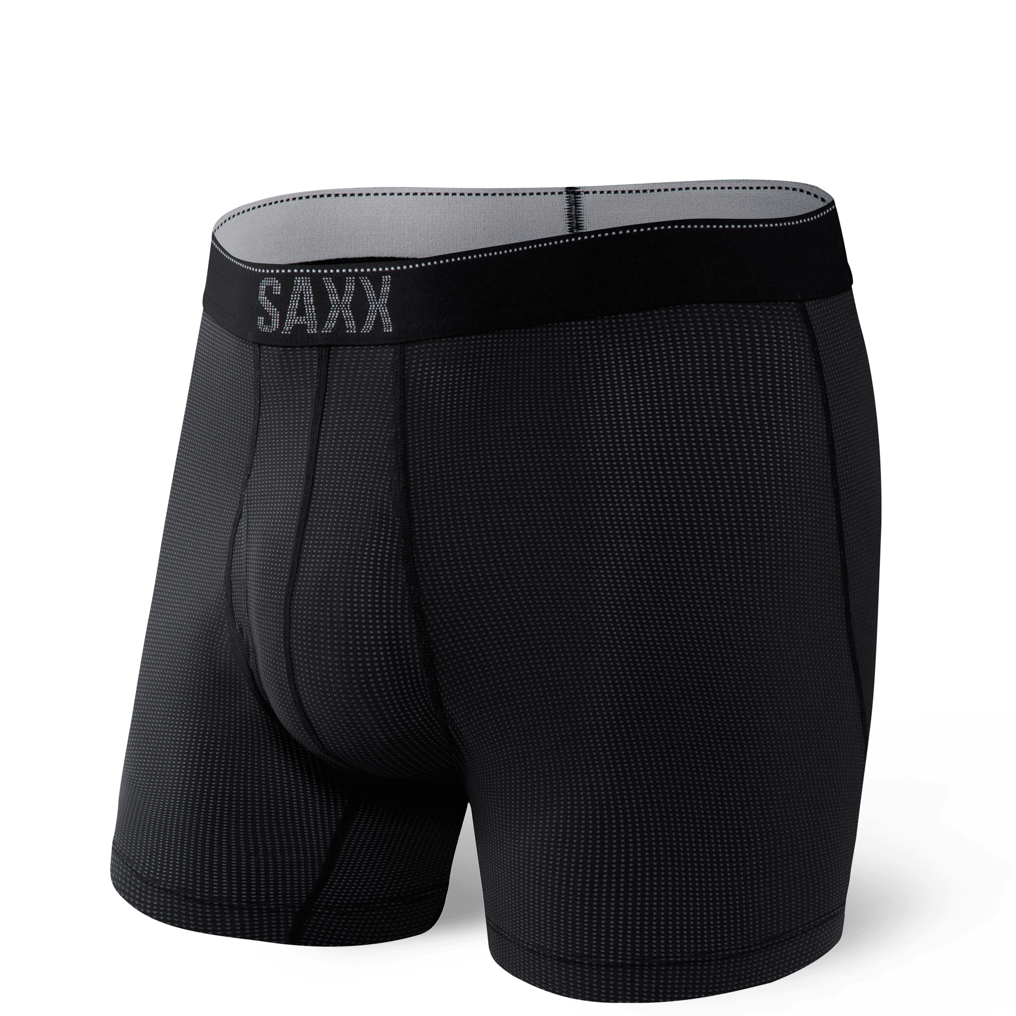 Saxx "Quest" Quick Dry Black II Boxer Brief - Lion's Lair Boutique - 2X, Boxer, continuity, L, M, S, Saxx, XL, XS - Saxx