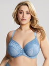 Sculptresse "Estel" Dusk Blue UW Plunge Bra (E-H) - Lion's Lair Boutique - 36, 38, 40, 42, BPX, E, Estel, F, Fashion, FF, G, GG, H, lingerie, MAR 2023, plunge, Sculptresse - Sculptresse