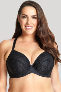 Sculptresse "Roxie" Black UW Plunge Bra (D-J) - Lion's Lair Boutique - 34, 36, 38, 40, 42, 44, 46, ALT, BPX, continuity, D, DD, E, F, FF, G, GG, H, HH, J, lingerie, plunge, Sculptresse - Sculptresse