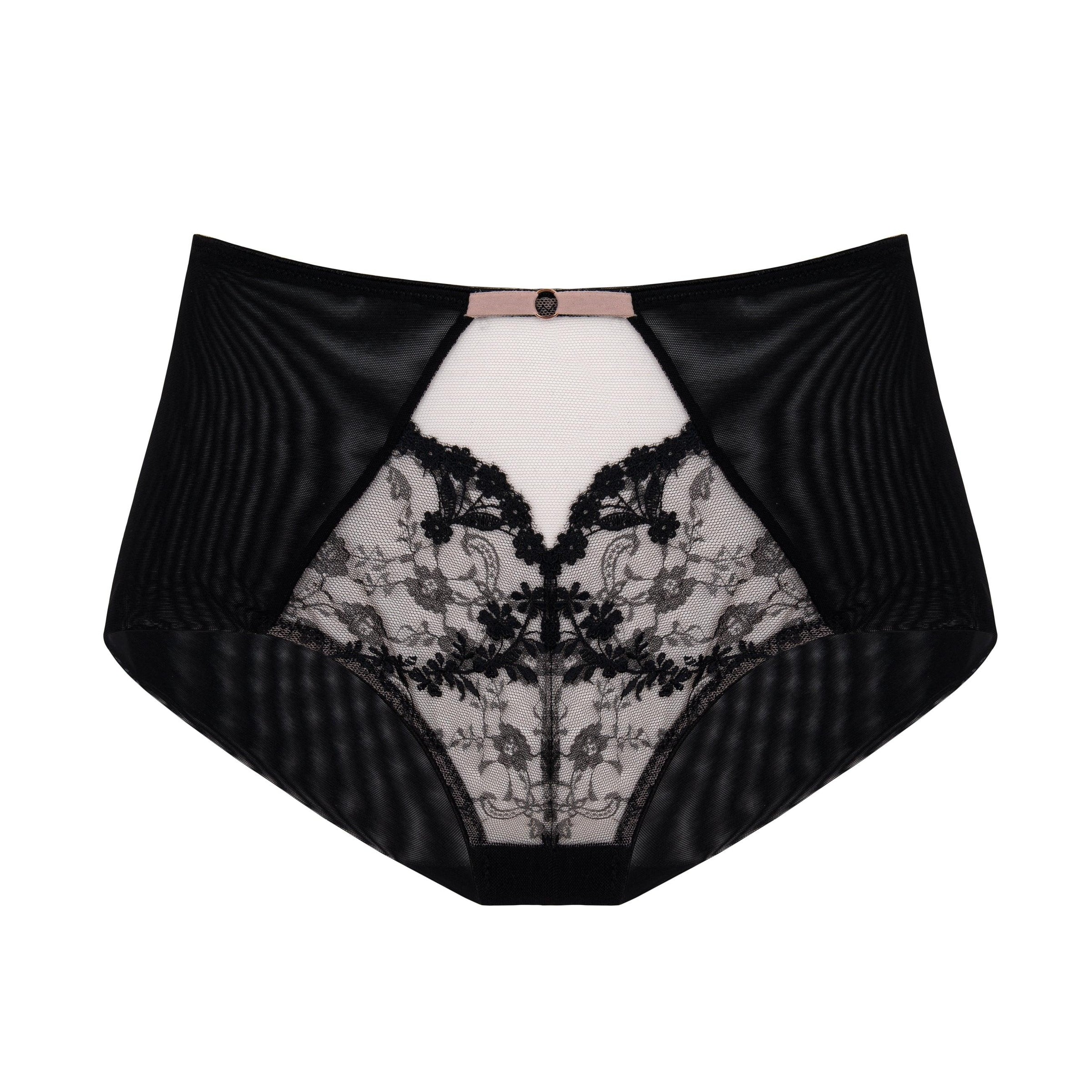 Subtille "Eir" Black High Cut Panty - Lion's Lair Boutique - 2X, 3X, continuity, Eir, HIW, L, lingerie, M, polish, S, Subtille, XL - Subtille