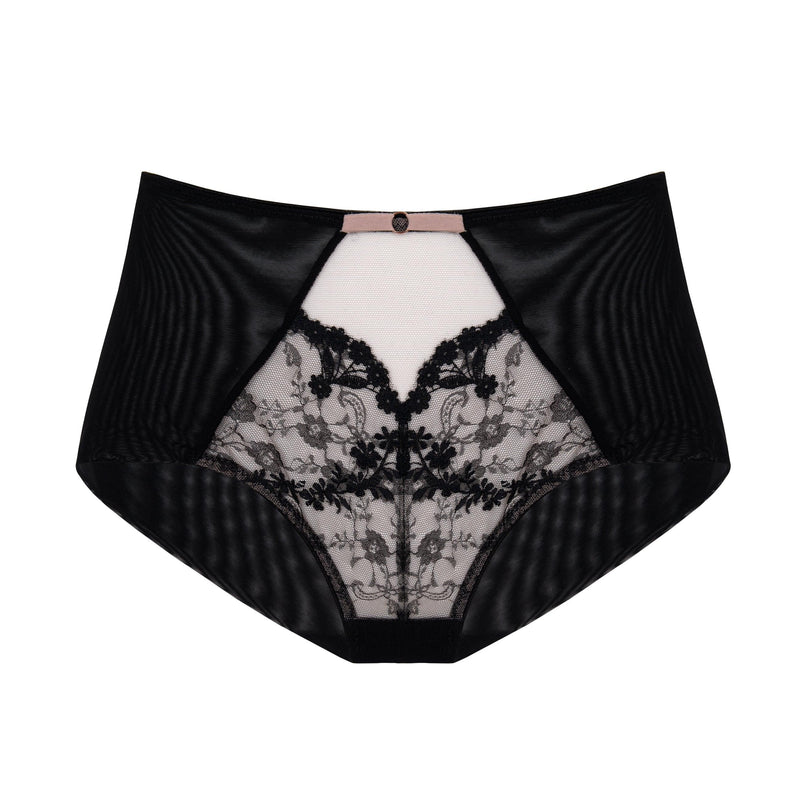 Subtille "Eir" Black High Cut Panty - Lion's Lair Boutique - 2X, 3X, continuity, Eir, HIW, L, lingerie, M, polish, S, Subtille, XL - Subtille