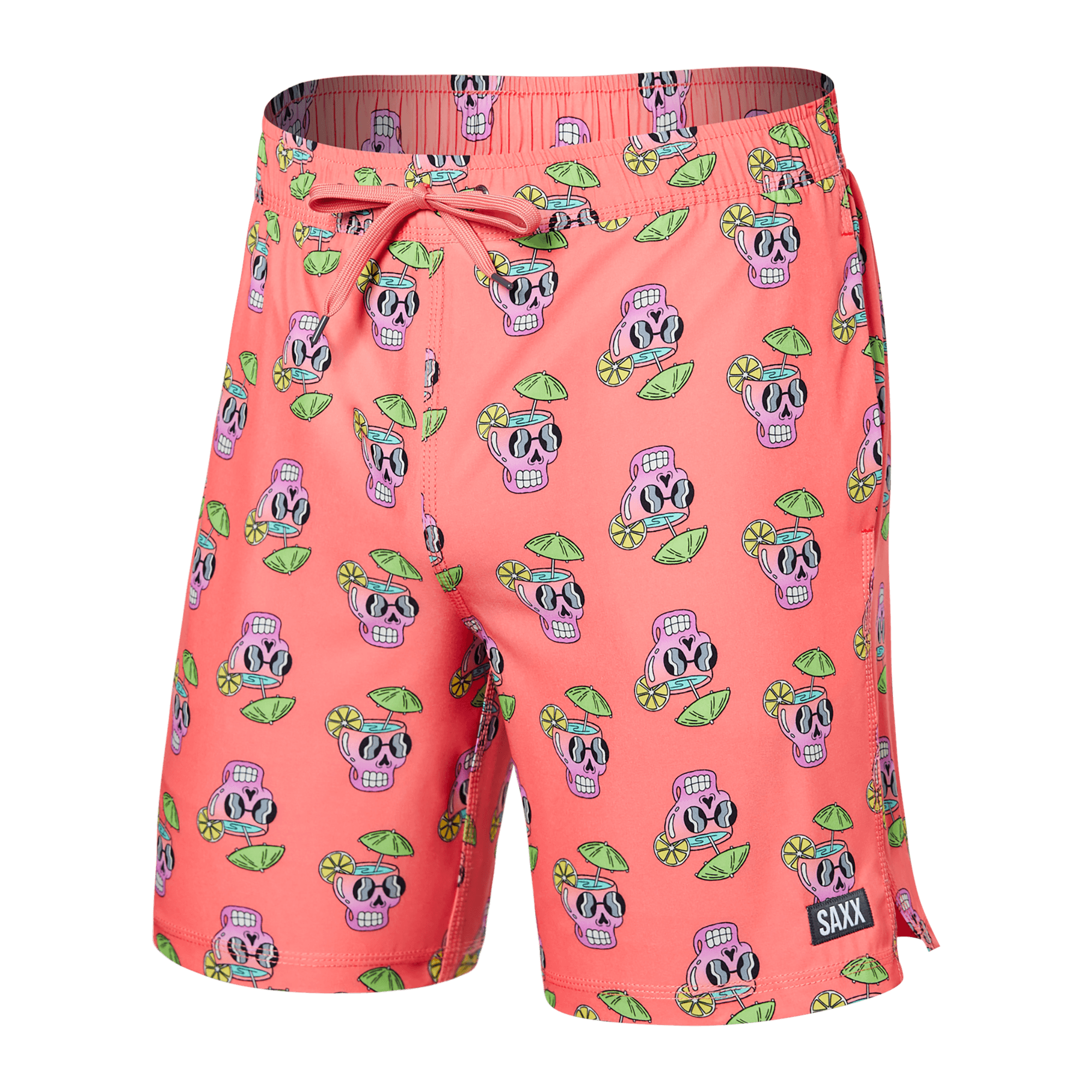 Saxx "Oh Buoy" Drunken Skulls 7" Trunks - Lion's Lair Boutique - 2X, BXL, Fashion, FEB 2023, L, M, S, Saxx, Swimwear, XL - Saxx